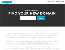 Tablet Screenshot of domainspecialist.net